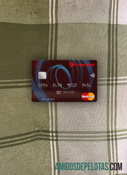 Frente Photolook do Japão Chiba Bank Mastercard amostra